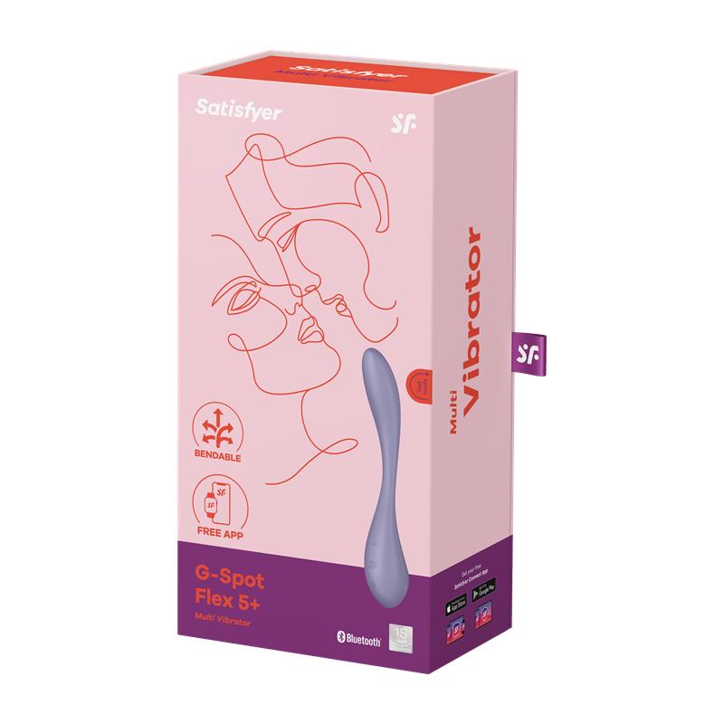 G-Spot Flex 5+ Multi Vibrator with Satisfyer Connect APP Lilac G-Spot Flex 5+ Multi Vibrator with Satisfyer Connect APP Lilac - Image 7