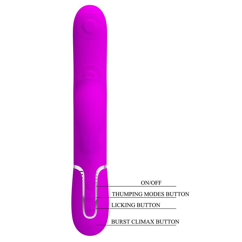 Gigi Vibrator Licking and Thumping Fuchsia Gigi Vibrator Licking and Thumping Fuchsia - Image 9