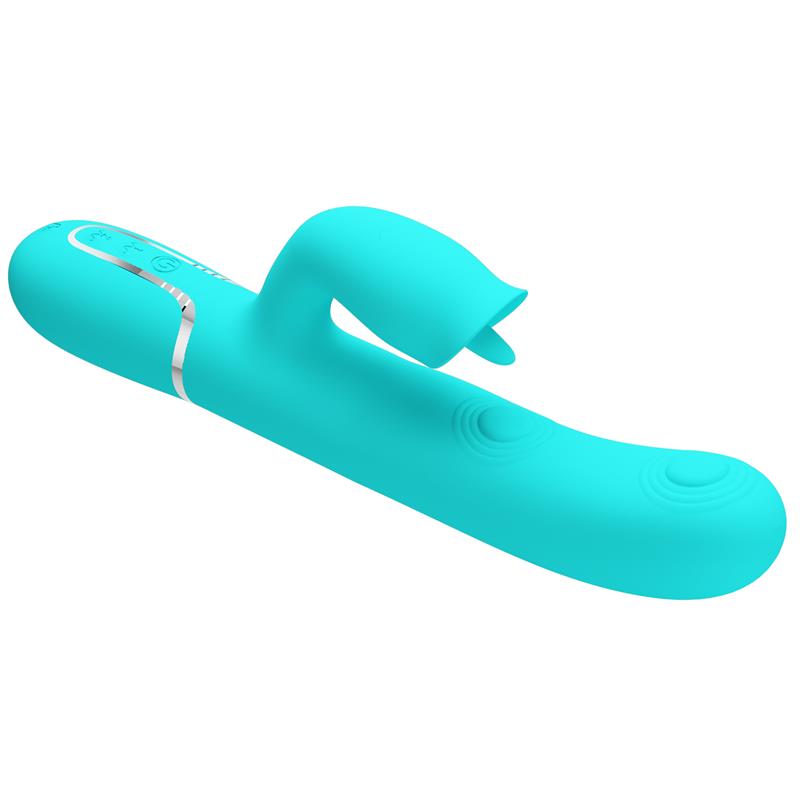 Gigi Vibrator Licking and Thumping Turquoise Gigi Vibrator Licking and Thumping Turquoise - Image 4