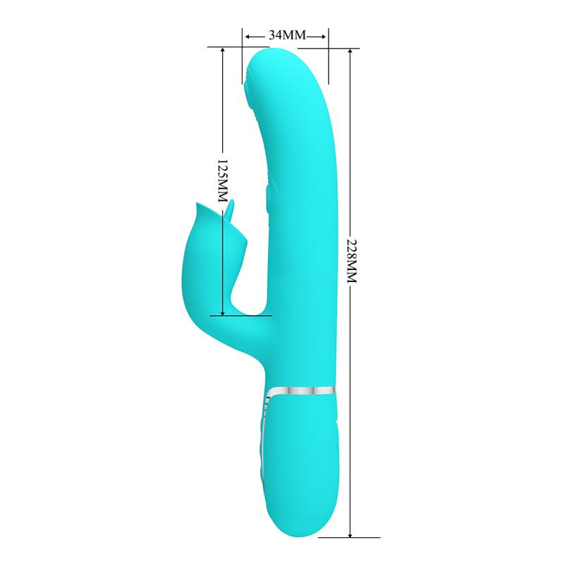 Gigi Vibrator Licking and Thumping Turquoise Gigi Vibrator Licking and Thumping Turquoise - Image 8