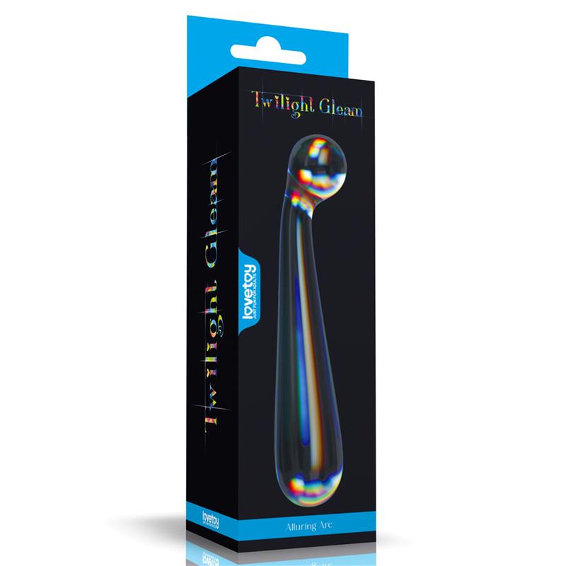 Glow in the dark Glass Dildo Twilight Gleam Alluring Arc Glow in the dark Glass Dildo Twilight Gleam Alluring Arc - Image 5
