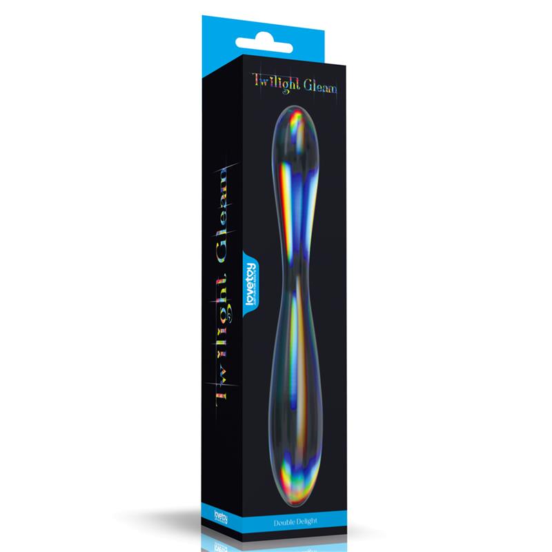 Glow in the Dark Glass Dildo Twilight Gleam Double Delight Glow in the Dark Glass Dildo Twilight Gleam Double Delight - Image 4