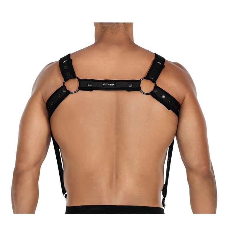 H4RNESS05 Chest Harness Neon Black One Size H4RNESS05 Chest Harness Neon Black One Size - immagine 5