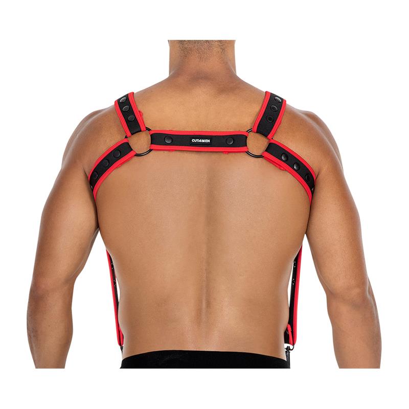 H4RNESS05 Chest Harness Neon Red One size H4RNESS05 Chest Harness Neon Red One size - Image 3
