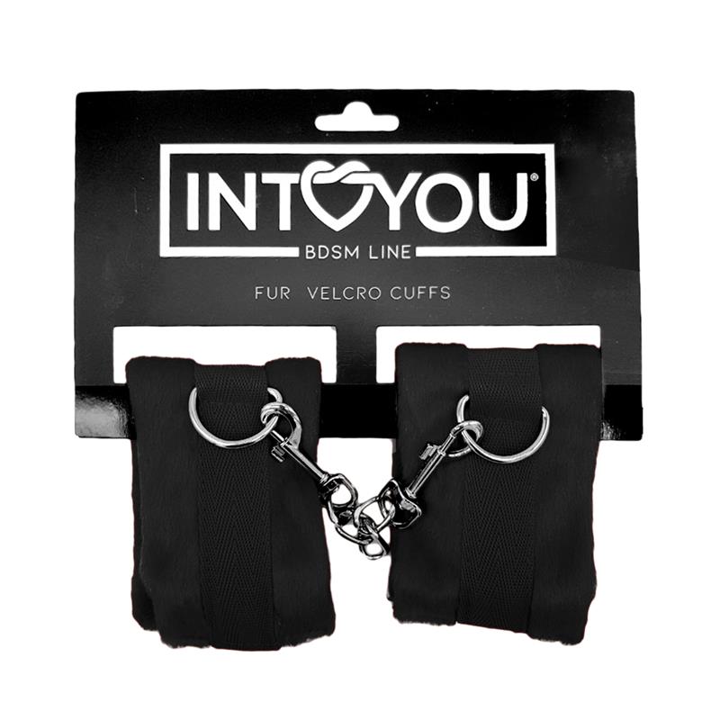 Manette con chiusura in velcro e pelliccia lunga nera Manette con chiusura in velcro e pelliccia lunga nera - immagine 7
