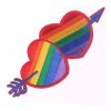 Cuore Tessuto Parch Colori LGBT+ Heart Clothe Parch LGBT+ Colors