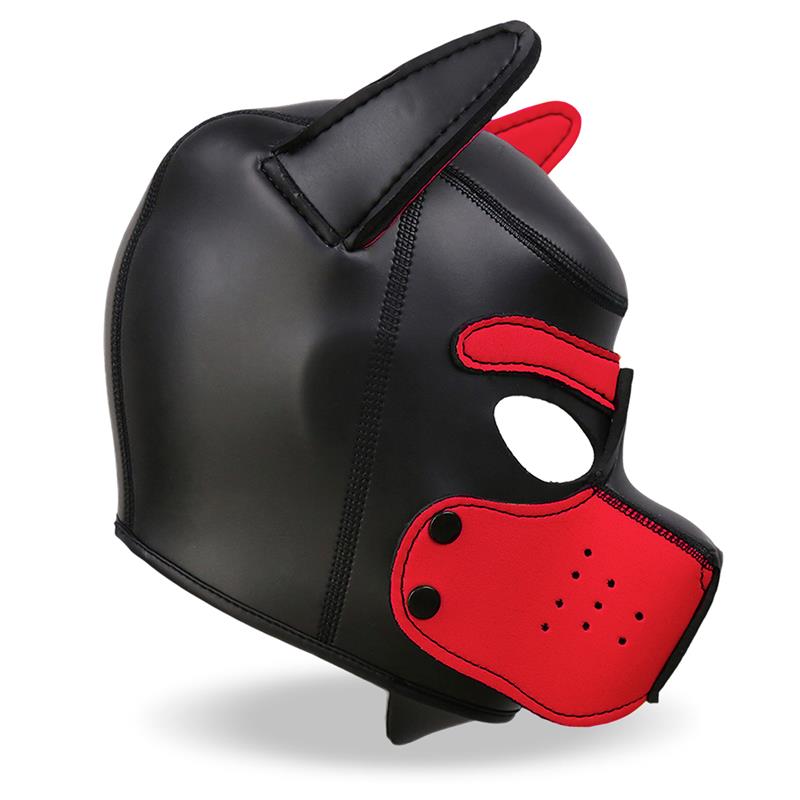 Hound Dog Hound with Removable Muzzle Neoprene Black/Red One Size Hound Dog Hound with Removable Muzzle Neoprene Black/Red One Size - immagine 4