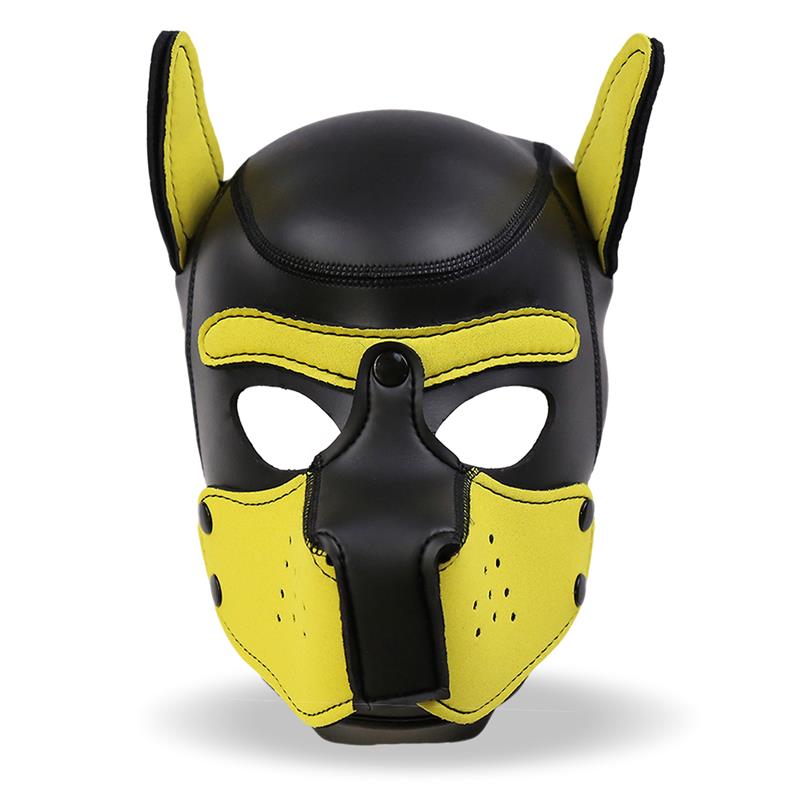 Hound Neoprene Dog Hound Removable Muzzle Black/Yellow One Size Hound Neoprene Dog Hound Removable Muzzle Black/Yellow One Size - immagine 3