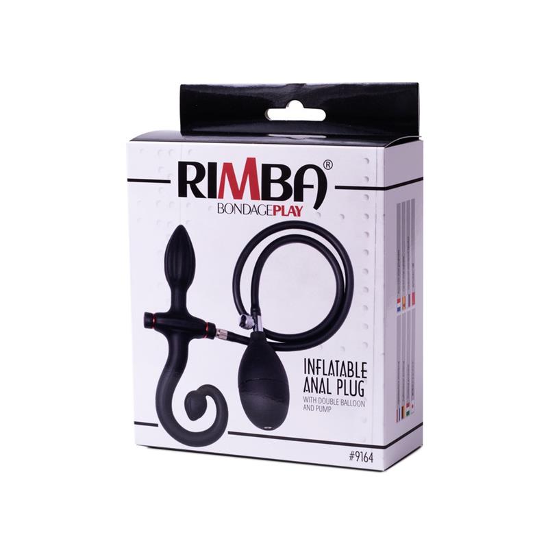 Inflatable Anal Plug with Handle and Pump Black Inflatable Anal Plug with Handle and Pump Black - Image 3