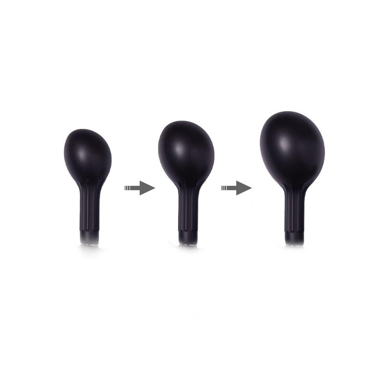 Inflatable Anal Plug with Pump Black Inflatable Anal Plug with Pump Black - Image 2