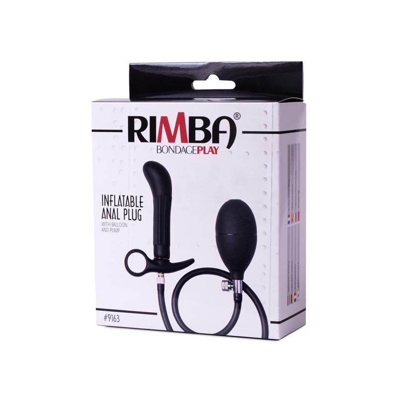Inflatable Anal Plug with Pump Black Inflatable Anal Plug with Pump Black - Image 3