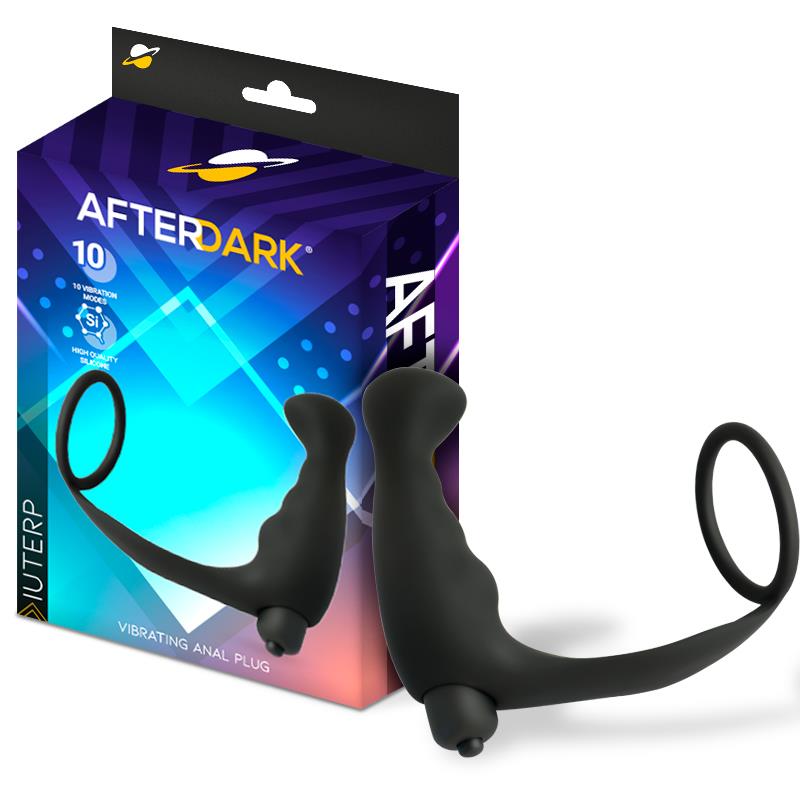 Iuterp Vibrating Anal Plug with Penis Ring Iuterp Vibrating Anal Plug with Penis Ring