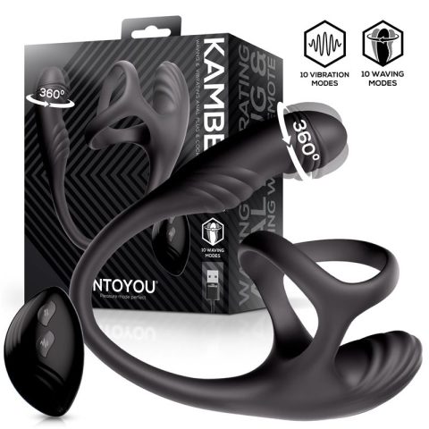 Kamber 360º Waving Vibrating Anal Plug and Cockring
