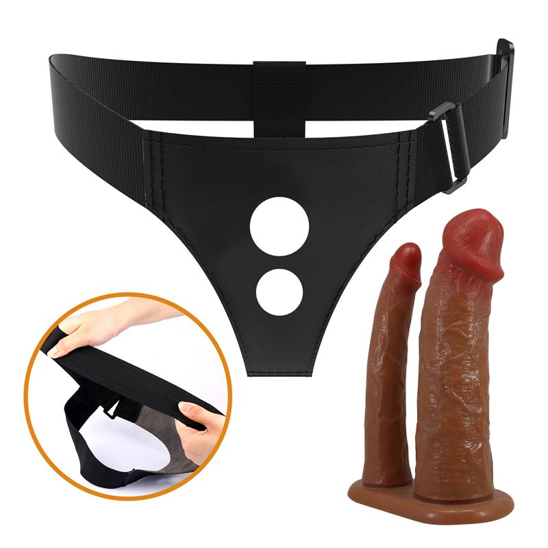 Keaven StrapOn with Hollow Double Dildo Keaven StrapOn with Hollow Double Dildo - Image 5