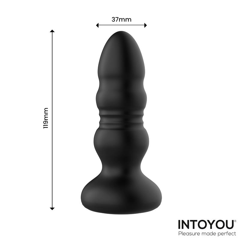 Krax Butt Plug with Vibration, Thrusting, Led Light and Remote Krax Butt Plug with Vibration, Thrusting, Led Light and Remote - immagine 8
