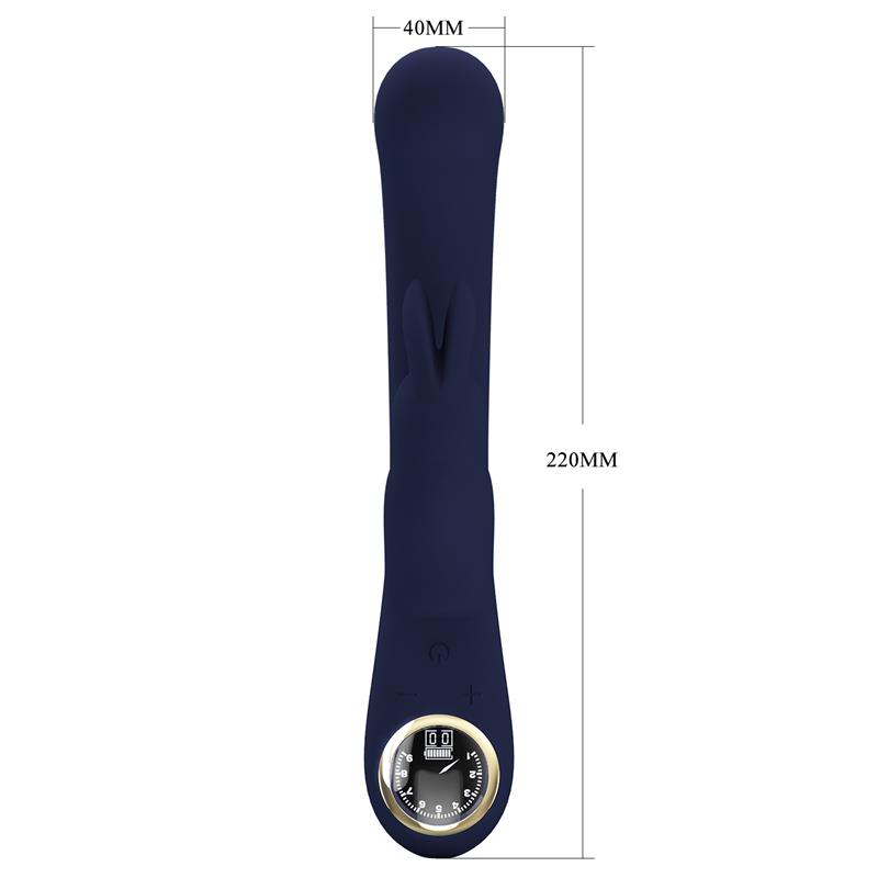 Vibratore rabbit per punto G Lamar Blu scuro Vibratore rabbit per punto G Lamar Blu scuro - immagine 11