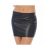 Minigonna in pelle con cerniera Leather Mini Skirt with Zipper
