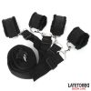 Cinghie di fissaggio regolabili per letto lungo in velluto per bondage Long Velvet Bed Bondage Restraints Adjustable