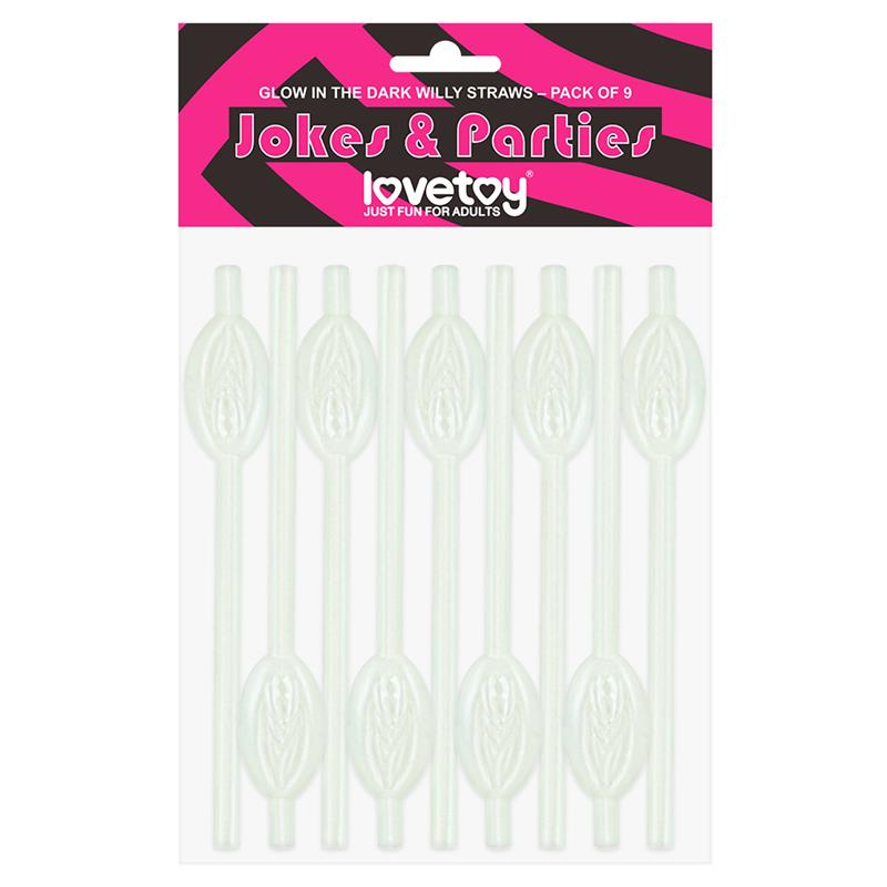 Cannucce vaginali luminose, confezione da 9 Luminous Vagina Straws Pack of 9
