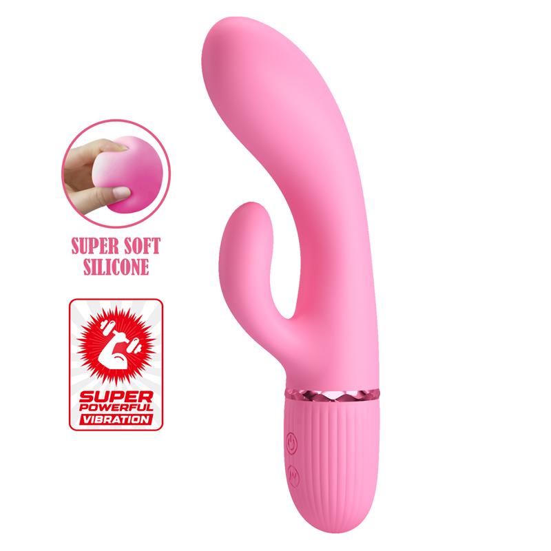 Vibratore rabbit per punto G Marski Rosa Marski Vibrator with Rabbit G Spot Pink