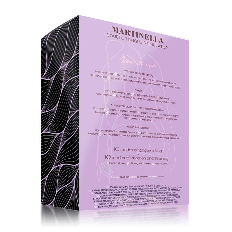 Martinella Double Tongue Cliris Stimulator and Thrusting Egg Martinella Double Tongue Cliris Stimulator and Thrusting Egg - immagine 5