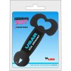 Metal bottle opener in the shape of a penis.