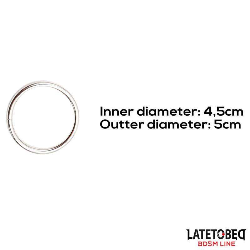 Metal Cock Ring Diam. int. 4 cm Diam. ext. 4.8 cm Metal Cock Ring Diam. int. 4 cm Diam. ext. 4.8 cm - immagine 2