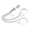 Metal Hand Cuffs with Anal Plug Metal Hand Cuffs with Anal Plug