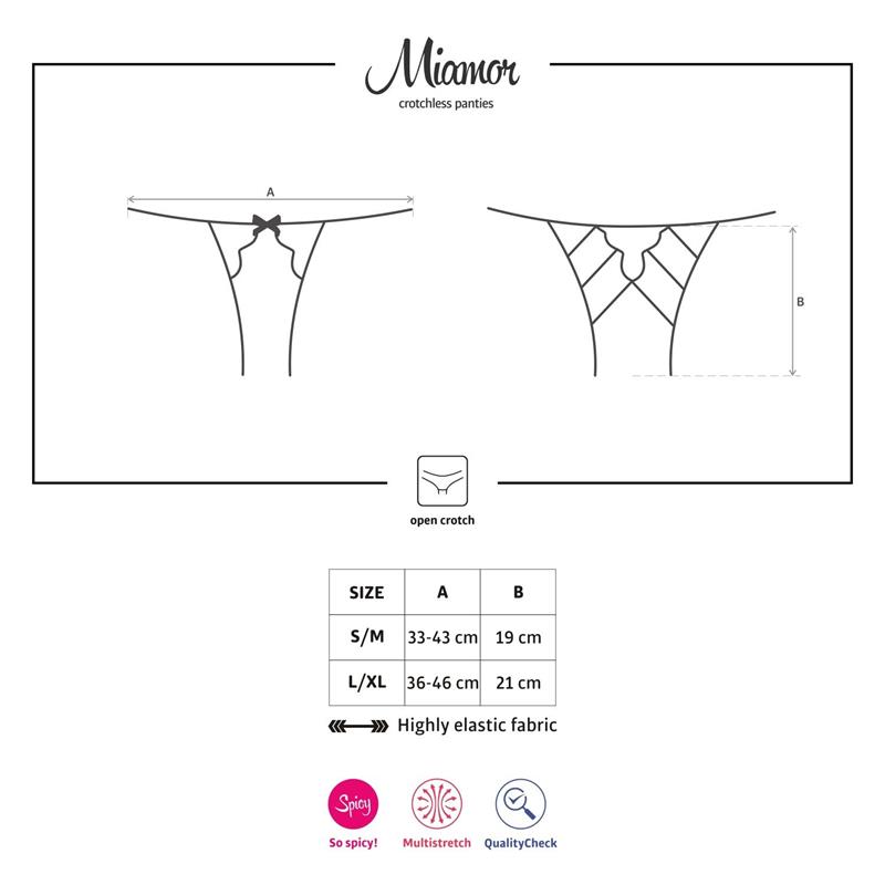 Miamor Crotchless Panties Black Miamor Crotchless Panties Black - Image 6