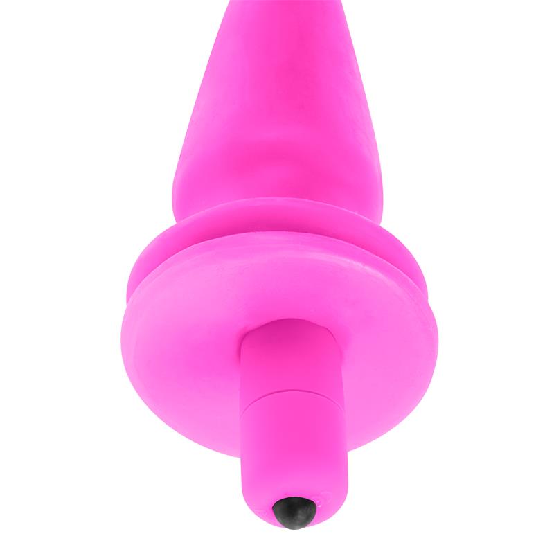 Neon Vibrating Butt Plug Pink Neon Vibrating Butt Plug Pink - Image 4