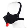 Mascherina in neoprene per cuccioli, regolabile e smontabile, colore nero. Neoprene Puppy Face Mask Adjustable and Desmontable Black