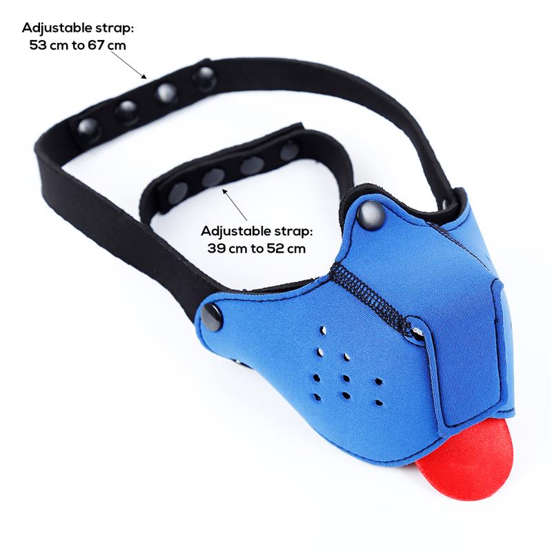 Neoprene Puppy Face Mask Blue Neoprene Puppy Face Mask Blue - Image 8