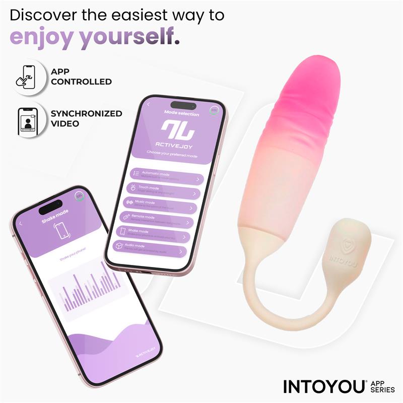 NexEgg Motion Vibrating Egg with Thrusting App Beige/Pink NexEgg Motion Vibrating Egg with Thrusting App Beige/Pink - immagine 2