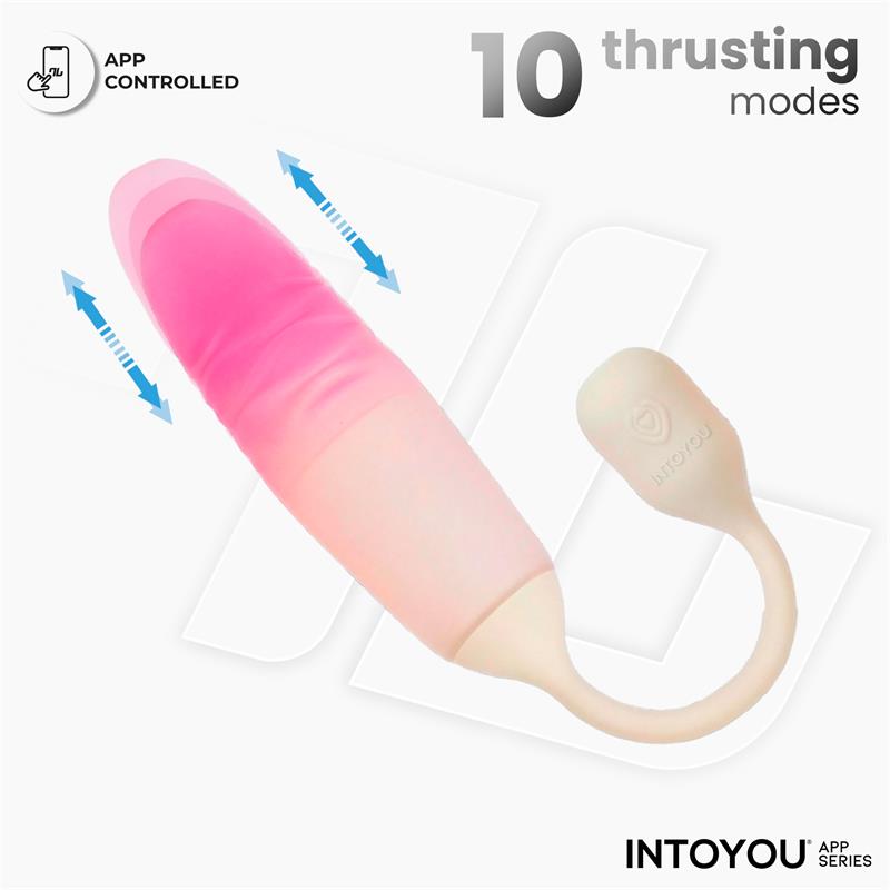 NexEgg Motion Vibrating Egg with Thrusting App Beige/Pink NexEgg Motion Vibrating Egg with Thrusting App Beige/Pink - immagine 3