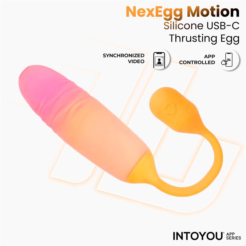 NexEgg Motion Vibrating Egg with Thrusting App Orange/Pink NexEgg Motion Vibrating Egg with Thrusting App Orange/Pink - Image 4