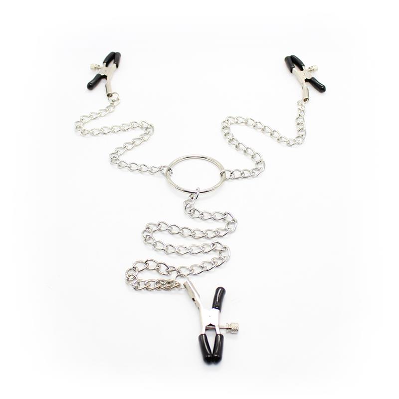 Nipple Clamps and Clit Clamps with Chain Metal Nipple Clamps and Clit Clamps with Chain Metal - Image 2