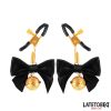 Nipple clamps with Bow Black
