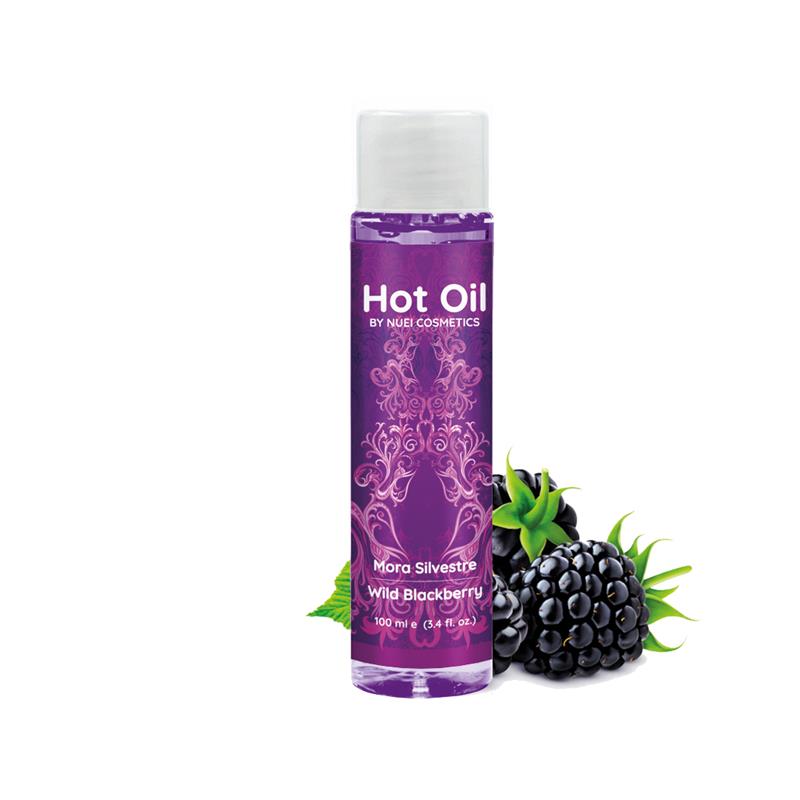 Olio caldo Nuei effetto riscaldante al gusto di mora 100 ml Nuei Hot Oil Warm Effect Blackberry 100 ml