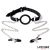 Open Mouth Gag with Nipple Clamps