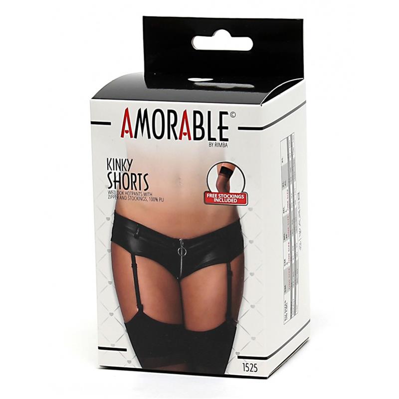 Shorts with Garter Belt and Zipper Shorts with Garter Belt and Zipper - Image 3