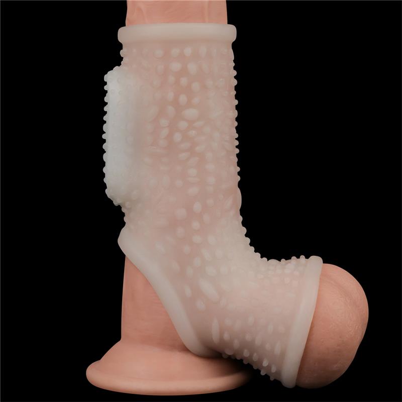 Penis and testicles sleeve with vibration Drip Knights Penis and testicles sleeve with vibration Drip Knights - Image 3