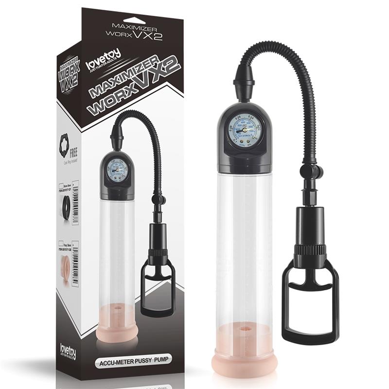 Pompa per pene con manometro Maximizer Worx VX2 Vaginale Pompa per pene con manometro Maximizer Worx VX2 Vaginale - immagine 8