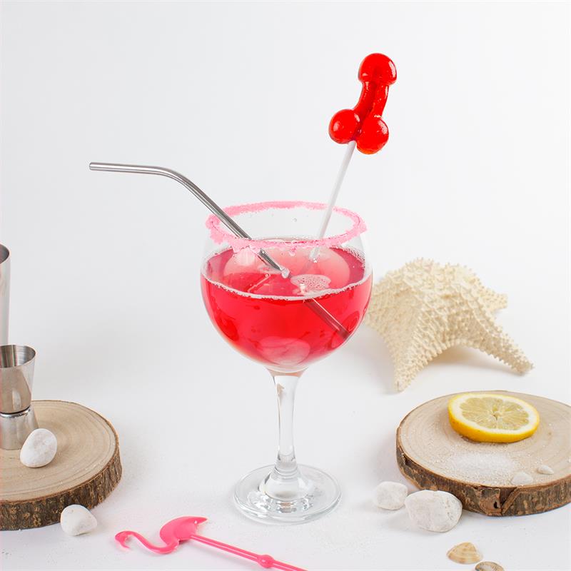 Lecca-lecca a forma di pene gusto strawberry daiquiri con alcol Lecca-lecca a forma di pene gusto strawberry daiquiri con alcol - immagine 3