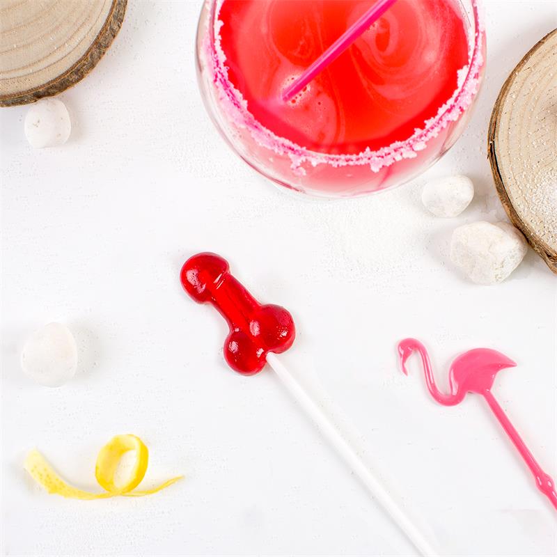 Lecca-lecca a forma di pene gusto strawberry daiquiri con alcol Lecca-lecca a forma di pene gusto strawberry daiquiri con alcol - immagine 4