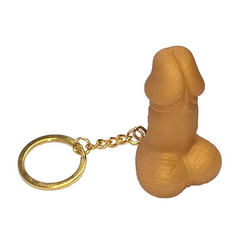 Penis-Shaped Whistle Keychain Gold Penis-Shaped Whistle Keychain Gold