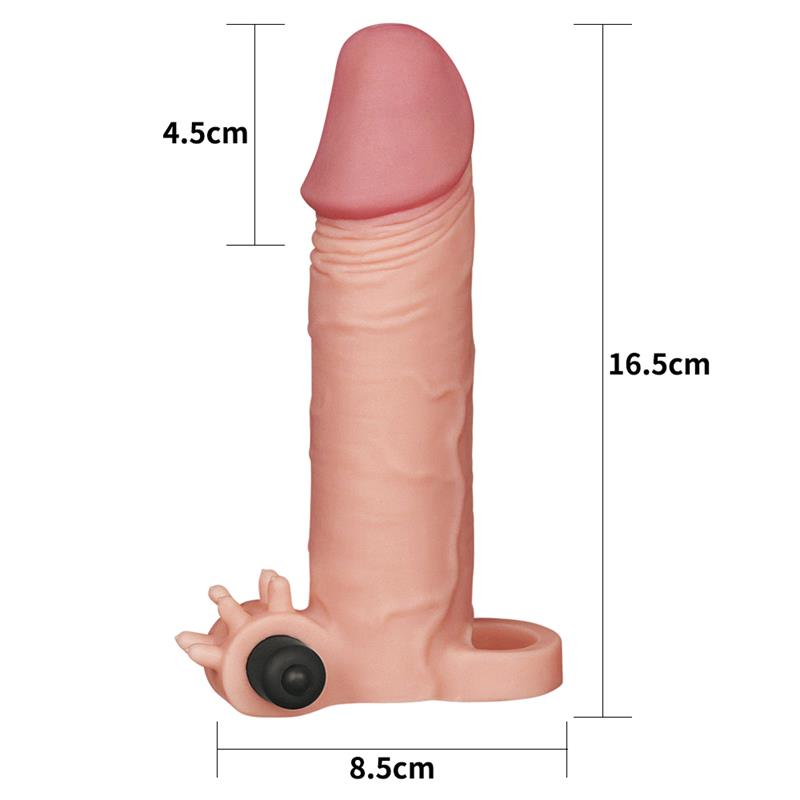 Penis Sleeve with Vibration Add 2 Plesure X Tender Flesh Penis Sleeve with Vibration Add 2 Plesure X Tender Flesh - immagine 5