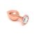 Pisa Butt Plug with Jewel Pisa Rose Gold
