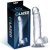 Dildo realistico con testicoli in cristallo, 18 cm Realistic Dildo with Testicles Crystal Material 18 cm