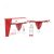 Red Brazilian Panty and Strawberry Slide Gel 50 ml
