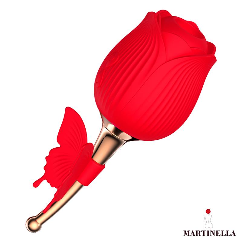 Rose with Suction and Vibrating Butterfly Rose with Suction and Vibrating Butterfly - immagine 4